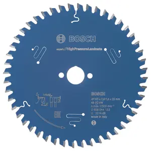 Bosch Professional Circular Saw Blade for High Pressure Laminate - 165 x 20 x 2.6 mm, 48 Teeth