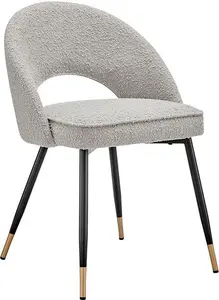 DUSK Lola Set Of 2 Dining Chairs - Bouclé - Taupe