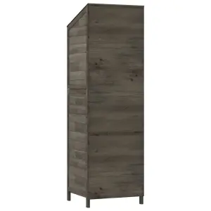 Berkfield Garden Shed Anthracite 55x52x174.5 cm Solid Wood Fir