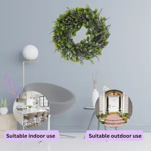 Smart Garden Artificial Door Wreath Lavender Purple Realistic UV Resistant