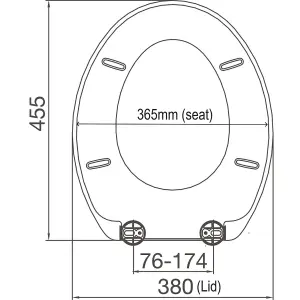 Simple Top Fix Slow Closing Toilet Seat