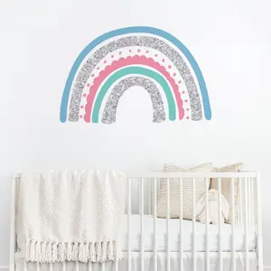 Nursery Décor Glitter Rainbow Wall Sticker