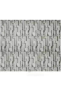 Dark Grey Brick Wallpaper Non Woven Wallpaper Retro 3D Stone Patterned Wall Paper Roll 5m²