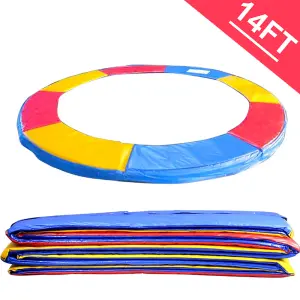 SunDaze 14FT Replacement Trampoline Accessories Surround Pad Foam Safety Guard Spring Cover Padding Pads Tri-Colour