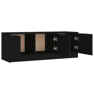 vidaXL TV Cabinet Black 102x35x36.5 cm Engineered Wood