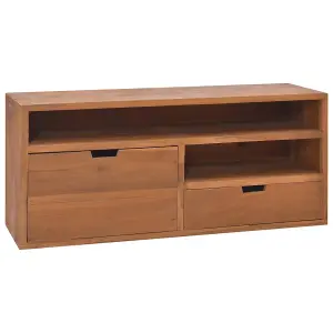 Berkfield TV Cabinet 90x30x40 cm Solid Teak Wood