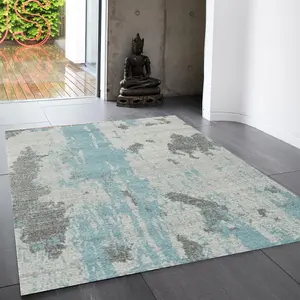 Duckegg Funky Modern Abstract Easy To Clean Dining Room Rug-120cm X 170cm