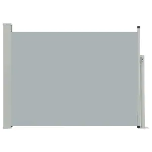 Berkfield Patio Retractable Side Awning 100x500 cm Grey