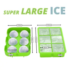 Oliver's Kitchen - Sphere and Cube Ice Cube Tray Set