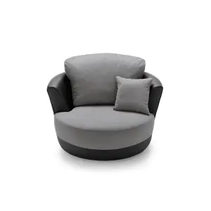 Dylan Swivel Chair in Cool Grey