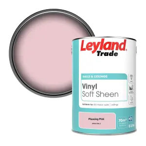 Leyland Trade Vinyl Soft Sheen Walls & Ceilings Emulsion Paint Pleasing Pink (PPG1184-2) - 5L