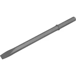 35 x 620mm Heavy-Duty Impact Chisel with 1 & 1/4" Hex Shank for Demolition