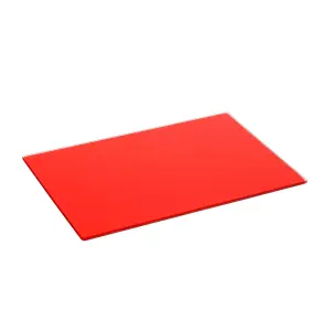 Harbour Housewares - Glass Placemats - 30cm x 20cm - Red - Pack of 6