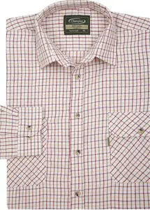 Champion 100% Cotton Tattersall Check Shirt, Red / XL