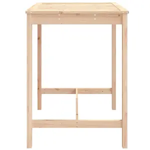 Berkfield Garden Table 82.5x82.5x110 cm Solid Wood Pine