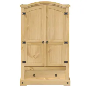 Wardrobe Corona 101x52x170 cm Solid Wood Pine