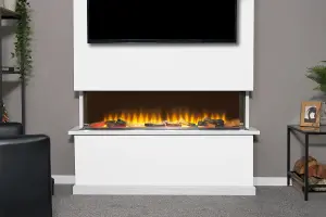 Adam Sahara Panoramic Media Wall Electric Fire, 51 Inch