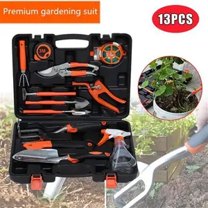 13Pcs Garden Tool Set Stainless Steel Heavy Duty Plant Gardening Hand Tool Kit