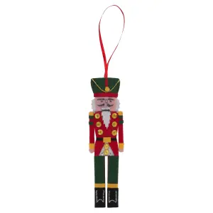 FELT KIT NUTCRACKER - Felt Decoration Kit: Christmas: Nutcracker - Trimits