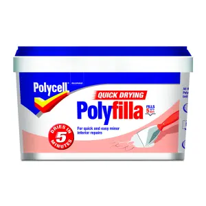 Polycell Quick dry White Ready mixed Filler, 600g