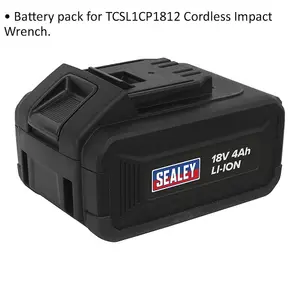 18V 4Ah Lithium-ion Power Tool Battery for ys03446 Cordless Impact Wrench