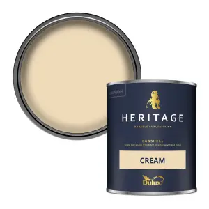 Dulux Trade Heritage Cream Eggshell Wall paint, 750ml