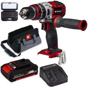 Einhell TE-CD Cordless Combi Drill Brushless 18v Metal Chuck + Battery + Bit Set