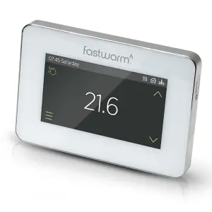 Fastwarm Touchscreen Thermostat - WHITE (16amp)