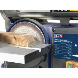 Sealey Belt/Disc Sander With Mitre Gauge 915 x 100mm/Diameter 150 370W/230V SM914