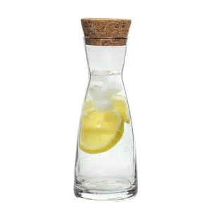 Bormioli Rocco - Ypsilon Glass Carafe With Cork Lid - 1.1 Litre