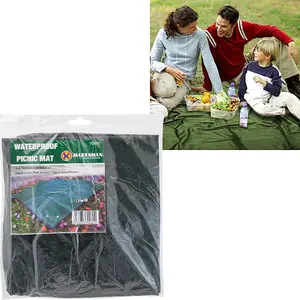 Set Of 2 Outdoor Portable Folding Picnic Blanket Beach Mat Large Waterproof Camping