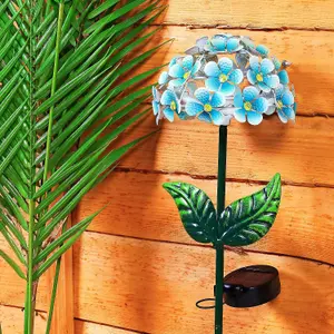 26 LED Hydrangea Garden Stake Lights - Flower Decorative Lighting - Solar Powered - Waterproof - Rechargeable - Easy To Install