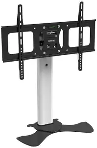 Duronic TVS1D1 TV Stand and Tilting Monitor Bracket, Standing Desktop Mount with VESA 600x400 for Flat Screen Television 37-65"