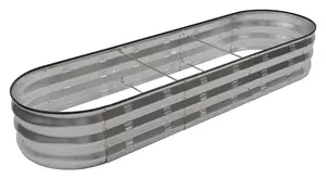 Woodside Raised Garden Bed Kit, Galvanized