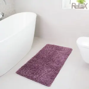 Soft Value Purple Mauve Shaggy Area Rug 80x150cm