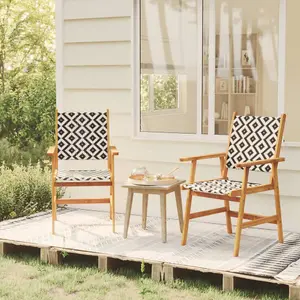 Berkfield Garden Chairs 2 pcs Solid Acacia Wood