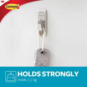 3M Command Modern Large Bath Hook (Holds)2.2kg