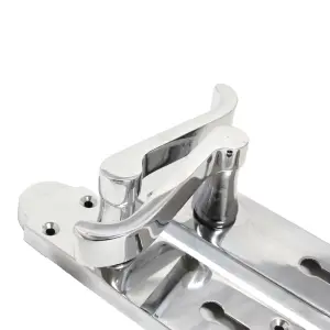 Epsom Door Handle Key Lock Scroll Lever - Polished Chrome Pack