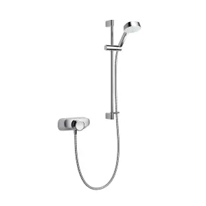 Mira Form Gloss Chrome effect Rear fed Thermostatic Mixer Shower