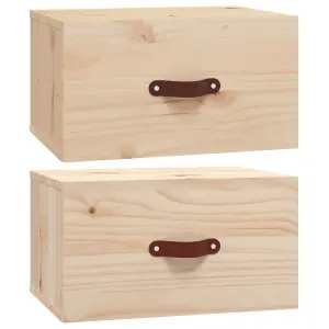 Berkfield Wall-mounted Bedside Cabinets 2 pcs 40x29.5x22 cm