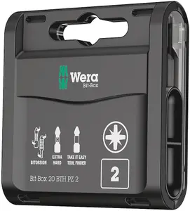 Wera - Bit-Box 20 BTH PZ, PZ 2 x 25 mm, 20 pieces - 05057762001