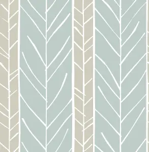 Fine Decor FD25820 Lottie Wallpaper, Aqua/Beige