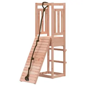 Berkfield Playhouse with Climbing Wall Solid Wood Douglas