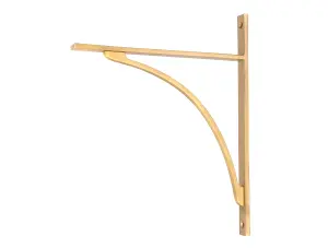 Satin Brass Apperley Shelf Bracket (314mm x 250mm)