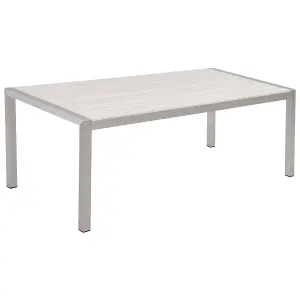 Garden Table Synthetic Material White VERNIO