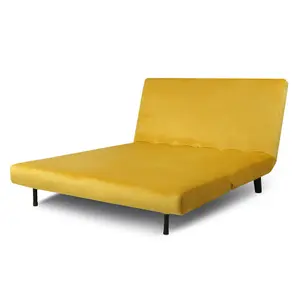 Aurora Double Sofa Bed  Yellow Velet