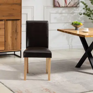 Maiolo Vegan Leather Dining Chairs - Set of 2