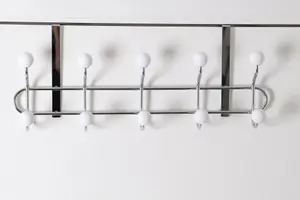 Essentials by Premier Over Door White Ceramic Balls Hanger