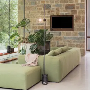 Luminosa EVA Floor Lamp Black, In-Built Switch