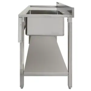 Stainless Steel Catering Sink - Left Hand Drainer